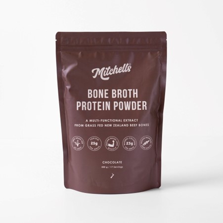 Mitchells Bone Broth Protein Powder Chocolate 500g